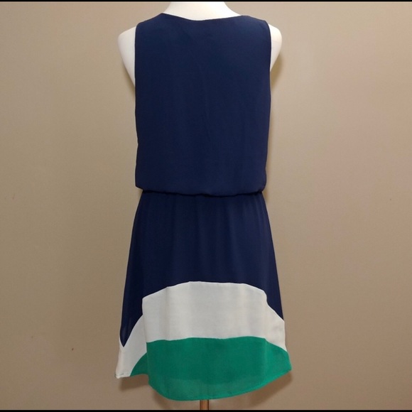 Pixley Florence Colorblock Dress Blue, Green - Picture 2 of 5